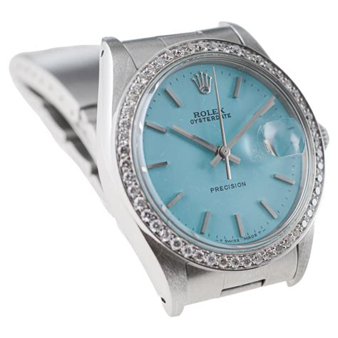 rolex precision tiffany|Rolex with tiffany blue dial.